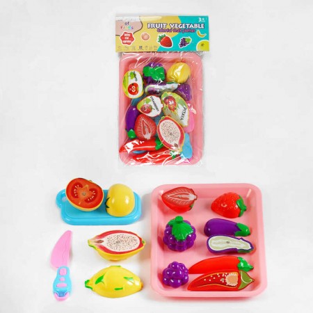 Игрушечные продукты BabyToys MDX 130 на магнитах с доской для нарезания