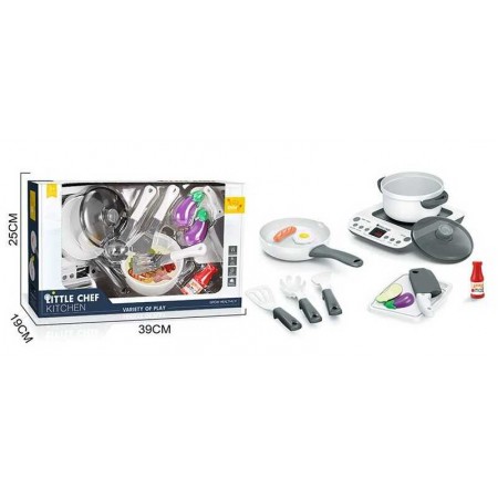 Игровая плита BC 9005 с посудой, звуком и подсветкой