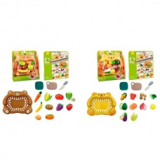Продукты 228D16-3 на липучке, овощи, фрукты, доска, нож, корзина-медведь, 2 вида, в слюде, 28-31-9см Продукты 228D16-3 на липучке, овощи, фрукты, доска, нож, корзина-медведь, 2 вида, в слюде, 28-31-9см