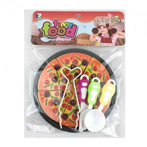 Дитячі іграшкові продукти 350A-1 піца, кухонний набір, тарілка