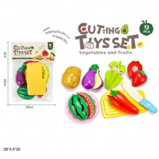 Игрушечная нарезка овощей и фруктов BabyToys 2203A-2 пластик