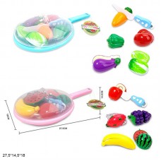 Игрушечный набор для нарезки овощей BabyToys 848-17A/C пластиковый Игрушечный набор для нарезки овощей BabyToys 848-17A/C пластиковый