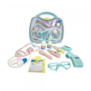 Детский игровой набор доктора LY-013 стетоскоп, шприц, очки, инструменты, в чемодане