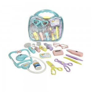 Дитячий ігровий набір лікаря LY-015 стетоскоп, шприц, окуляри, інструменти, звук, світло, баттаб, в чемоданеке