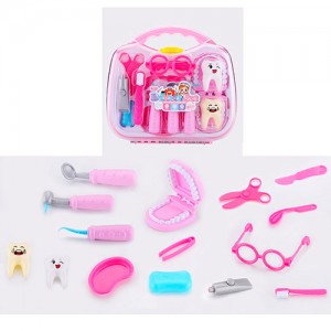 Детский игровой набор доктора TP523 мед.инструменты, набор стоматолога, очки, ножницы, в чемодане