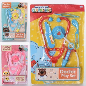 Детский игровой набор доктора YY-121-920-921 мед.инструменты, стетоскоп, 5предм, 3 вида