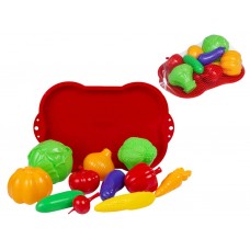 Набор игровых овощей на подносе, 34 см, для ролевых игр, BAMSIC 010/15 Набор игровых овощей на подносе, 34 см, для ролевых игр, BAMSIC 010/15
