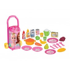 Детская тележка с посудой и продуктами Barbie Dede 01508