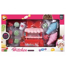 Игровой набор киоск с мороженым Fresh Kitchen, 46 см, аксессуары 525-34B Игровой набор киоск с мороженым Fresh Kitchen, 46 см, аксессуары 525-34B