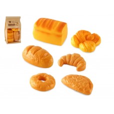 Игровой набор FunBaking, 6 хлебобулочных изделий, реалистичные фигурки LT515166