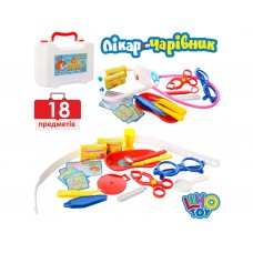 Игровой набор врача в чемодане M 0463, 18 предметов, с аксессуарами, Limo Toy