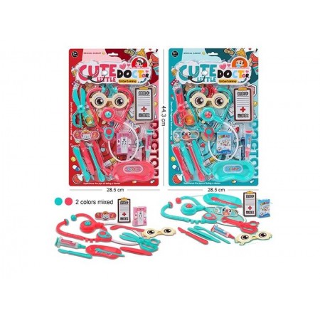 Игровой набор доктора BabyToys 666-438 со стетоскопом, шприцем, 9 предметов