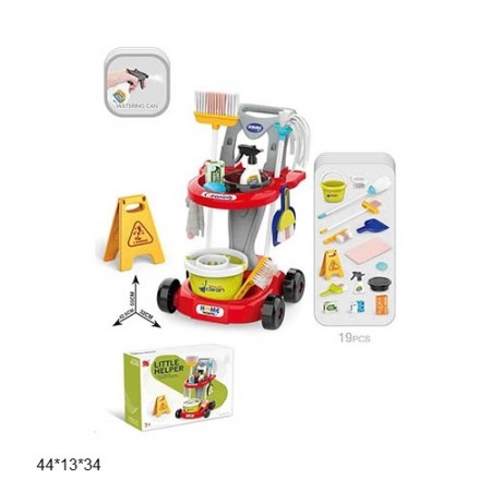 Игровая тележка для супермаркета BabyToys 667-70 с ведром