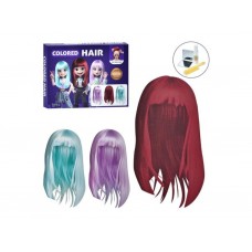Набір перук та аксесуарів C2012-13-14 Colored Hair, 34 см, 3 кольори