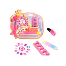 Дитячий набір для манікюру Princess Makeup з лаком, пилочкою та наклейками SR24087