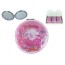 Зеркало карманное круглое Sakura ZT185-2576L, 7 см, с блестками, микс видов (цена за 1шт)