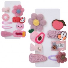 Заколки для волос BabyToys A0330-31 набір 8 штук різних кольорів
