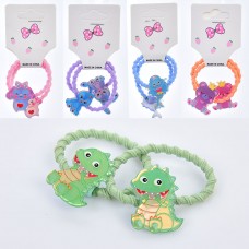 Резинки для волос с фигурками для девочек BabyToys JD2620, набор 2 шт