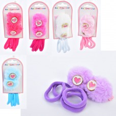 Набор аксессуаров для волос девочкам BabyToys JD2648: заколки и резинки, 6 цветов