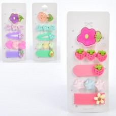 Заколки для волос для девочек BabyToys X14856, набор 5 штук, 3 вида