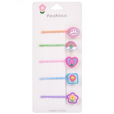 Заколки для волос девочкам BabyToys X14862, набор 5 штук
