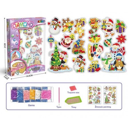Алмазні наклейки BabyToys A 5503-23 для дівчаток