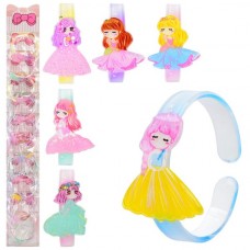 Детские браслеты для девочек BabyToys FG240408018A 4,5 см, набор 10 шт Детские браслеты для девочек BabyToys FG240408018A 4,5 см, набор 10 шт