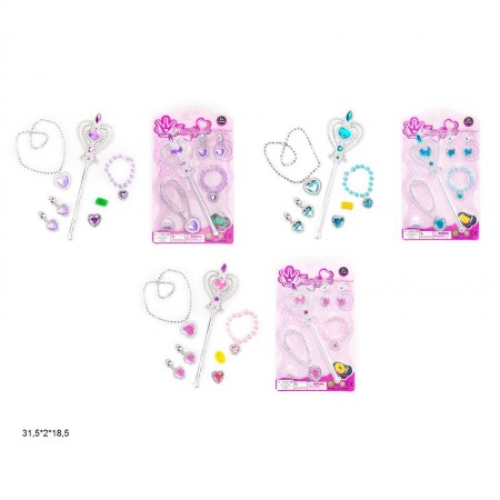 Дитяча бізутерія BabyToys 1003-2 набір з 6 прикрас різних кольорів