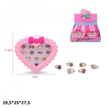 Дитячі кільця BabyToys A085-5D набір 12 шт різнокольорові