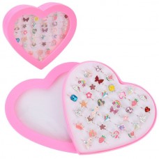 Детские кольца BabyToys A8568 металлические микс цветок бабочка 36 шт