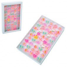 Детские кольца BabyToys YG0002 пластиковые, набор 50 штук микс