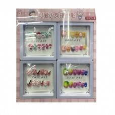 Набор детской косметики BabyToys ногти-наклейки 12шт 4 вида