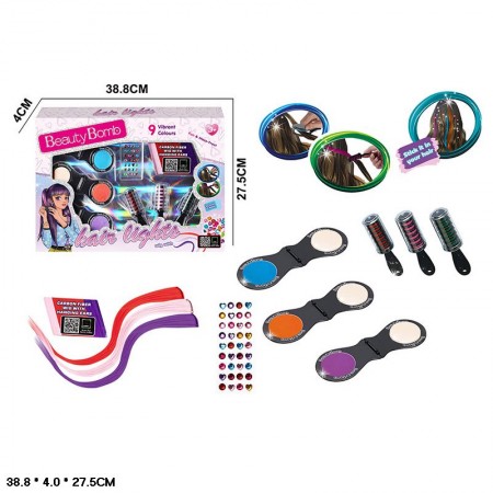 Мелки для волос BabyToys RY6314 разноцветные для девочек