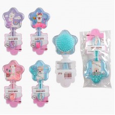 Щітка для волосся дитяча BabyToys C 71793 прозора з блискітками