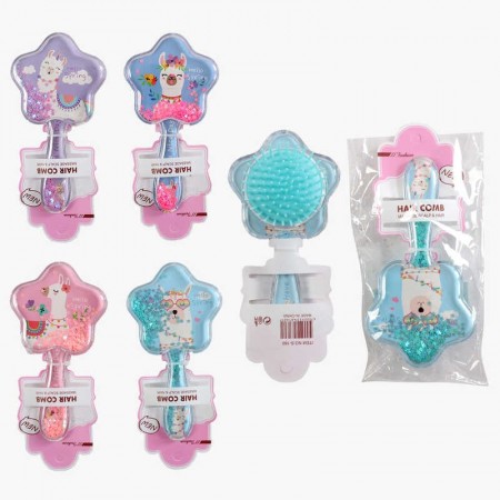Щітка для волосся дитяча BabyToys C 71793 прозора з блискітками