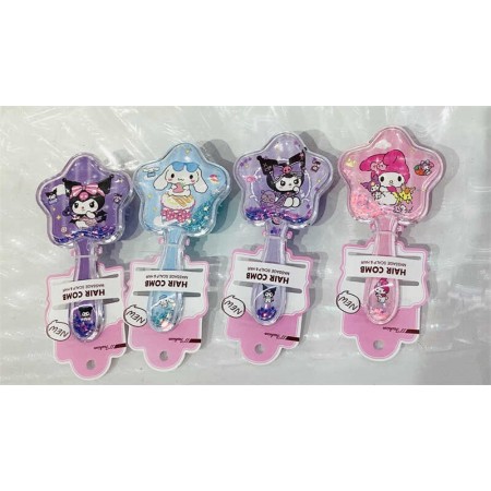 Детская щётка для волос BabyToys 71813 с блёстками, микс видов