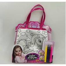 Сумка-раскраска для девочек BabyToys 612-2 разные цвета