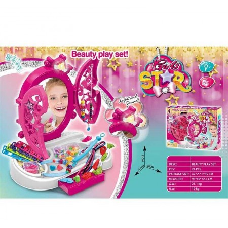 Туалетный столик трюмо для девочек BabyToys KL 4084