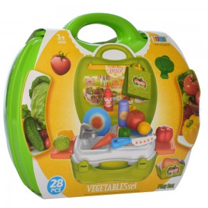 Дитячі іграшкові продукти 8349A-B, овочі, фрукти, ніж, дощечка
