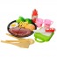 Дитячі іграшкові продукти MJL-801B-17 на липучці, сковорідка, чашки, досточ, ніж, лопатка