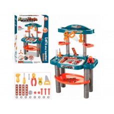 Стол с инструментами DK689-5A, 67,5 см, верстак, 40 деталей, BabyToys