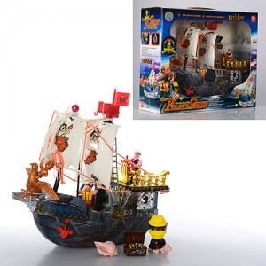 Корабль пиратов 50828 D, 31х26х10 см, фигурки пиратов, сундук