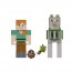 Набор из 2-х персонажей Minecraft Каждая фигурка точно воспроизводит пиксельный дизайн игры, а пары специально подобраны, чтобы сосоздавать приключения из игры Minecraft. Подвижные суставы позволяют персонажам принимать разные позы.