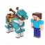 Набор из 2-х персонажей Minecraft Каждая фигурка точно воспроизводит пиксельный дизайн игры, а пары специально подобраны, чтобы сосоздавать приключения из игры Minecraft. Подвижные суставы позволяют персонажам принимать разные позы.