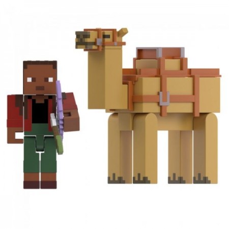 Набор из 2-х персонажей Minecraft Каждая фигурка точно воспроизводит пиксельный дизайн игры, а пары специально подобраны, чтобы сосоздавать приключения из игры Minecraft. Подвижные суставы позволяют персонажам принимать разные позы.