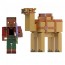 Набор из 2-х персонажей Minecraft Каждая фигурка точно воспроизводит пиксельный дизайн игры, а пары специально подобраны, чтобы сосоздавать приключения из игры Minecraft. Подвижные суставы позволяют персонажам принимать разные позы.