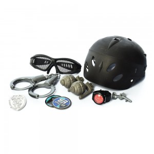 Набір поліцейського 33650-33770 каска, окуляри, наручники, гранати, 2віда