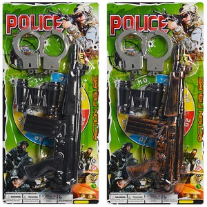 Набор полицейского 88001-02 автомат-трещотка, бинокль, наручники