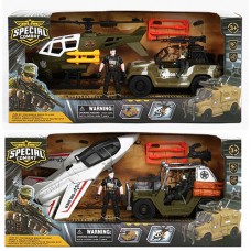 Набор солдатиков с военным джипом 21 см BabyToys D3109-19-20