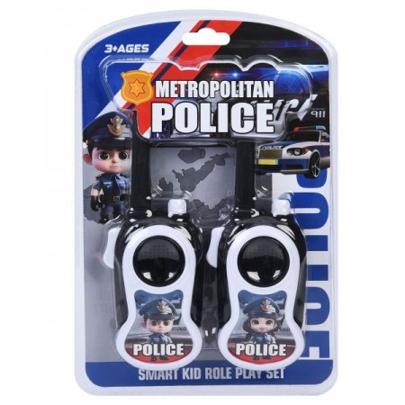 Детская рация BabyToys 007-5B полиция, набор 2шт, 20см